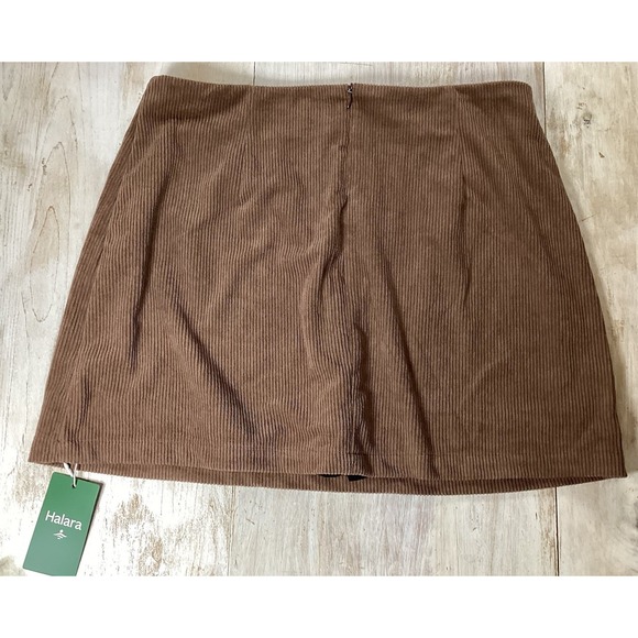 HALARA Pants - New With Tags Halara Brown Corduroy Athleisure Skort Women's Large